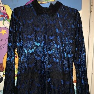 Black and Blue Dress
